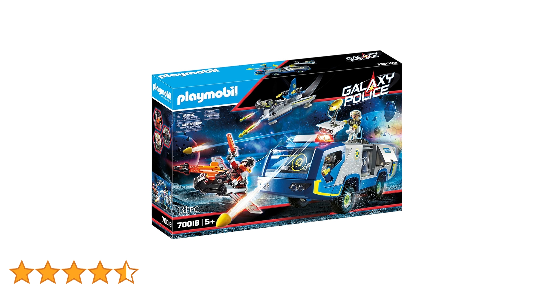 Playmobil 70018 Galaxy Police Truck Playset (131 Pieces